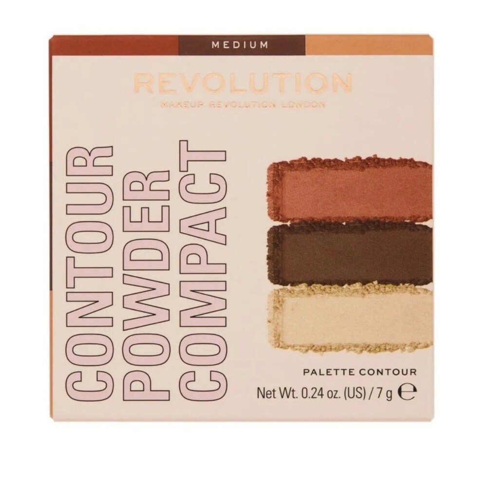 061/ Makeup Revolution Face Powder Contour Compact Palette - Medium